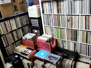 FeeliT - San Diego Store- back room record collection