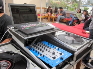 Firehouse PB DJ Booth (temporary mixer)