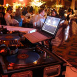 the DJ's set up at a Wedding in Los Angeles